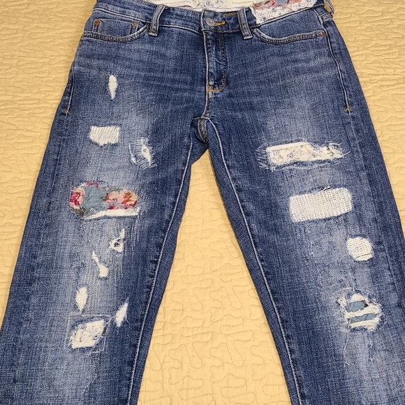 Pilcro and the Letterpress Denim - Pilcro and the Letterpress slim boyfriend  jeans size 25